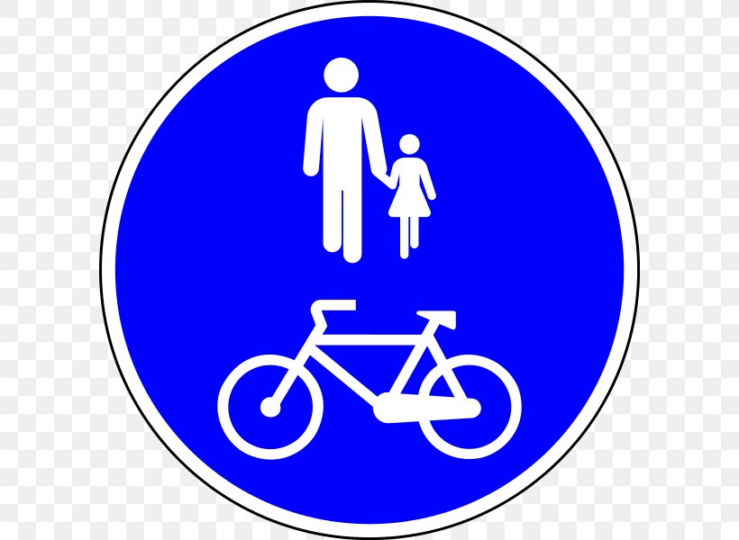 Long-distance Cycling Route Traffic Sign Bicycle Pedestrian Mandatory Sign, PNG, 600x600px, Longdistance Cycling Route, Area, Bicycle, Bicycle Touring, Blue Download Free