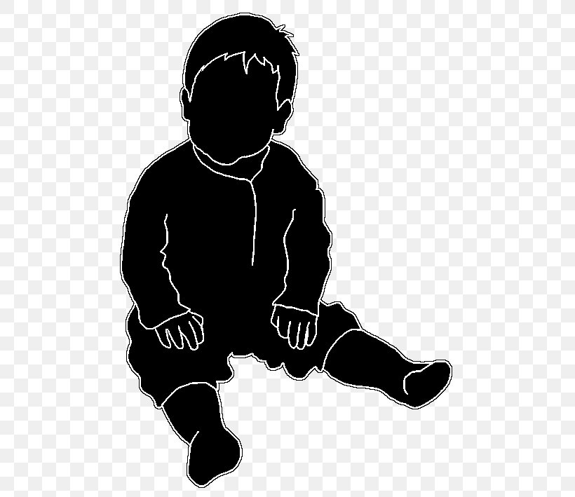 Silhouette Child Infant Clip Art, PNG, 530x709px, Silhouette, Black, Black And White, Child, Crawling Download Free