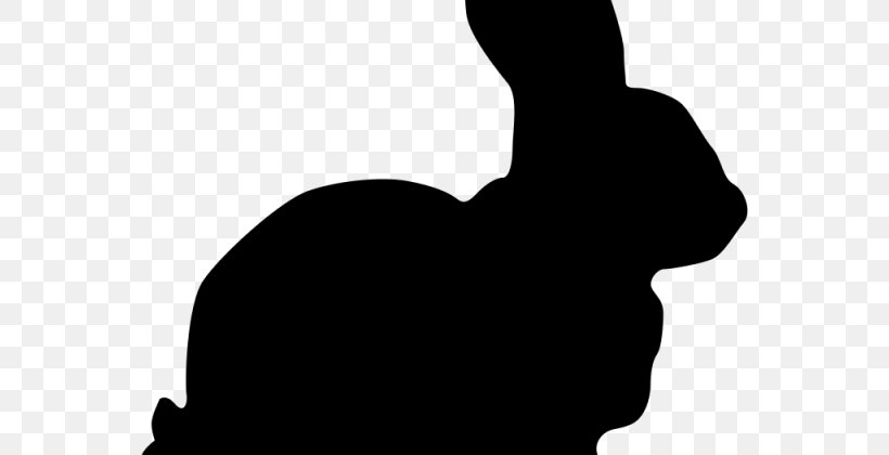 Silhouette Rabbit Clip Art, PNG, 640x420px, Silhouette, Black, Black And White, Computer Servers, Easter Download Free
