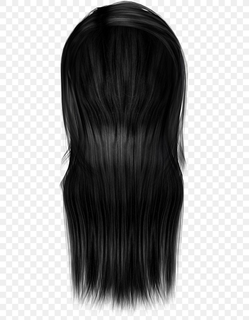 Black Hair Hair Coloring Long Hair Wig, PNG, 436x1053px, Black Hair, Black, Black And White, Brown Hair, Forehead Download Free