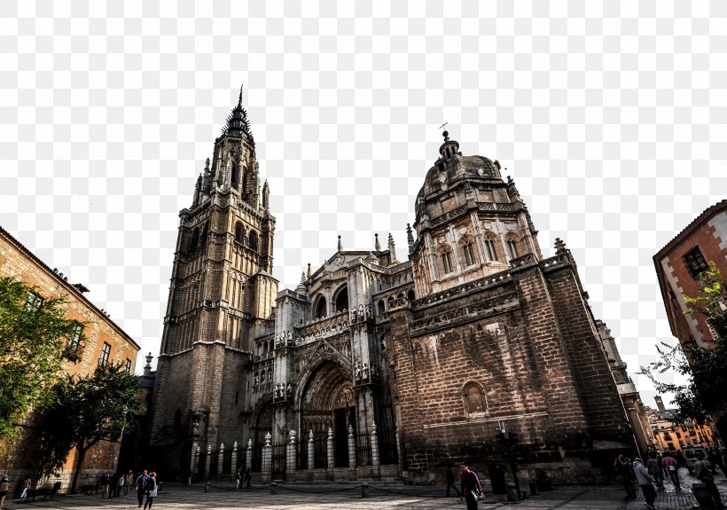 Toledo Cathedral Monastery Of San Juan De Los Reyes Madrid Alcxe1zar Of Seville Segovia, PNG, 2500x1755px, Toledo Cathedral, Alcxe1zar Of Seville, Basilica, Building, Byzantine Architecture Download Free