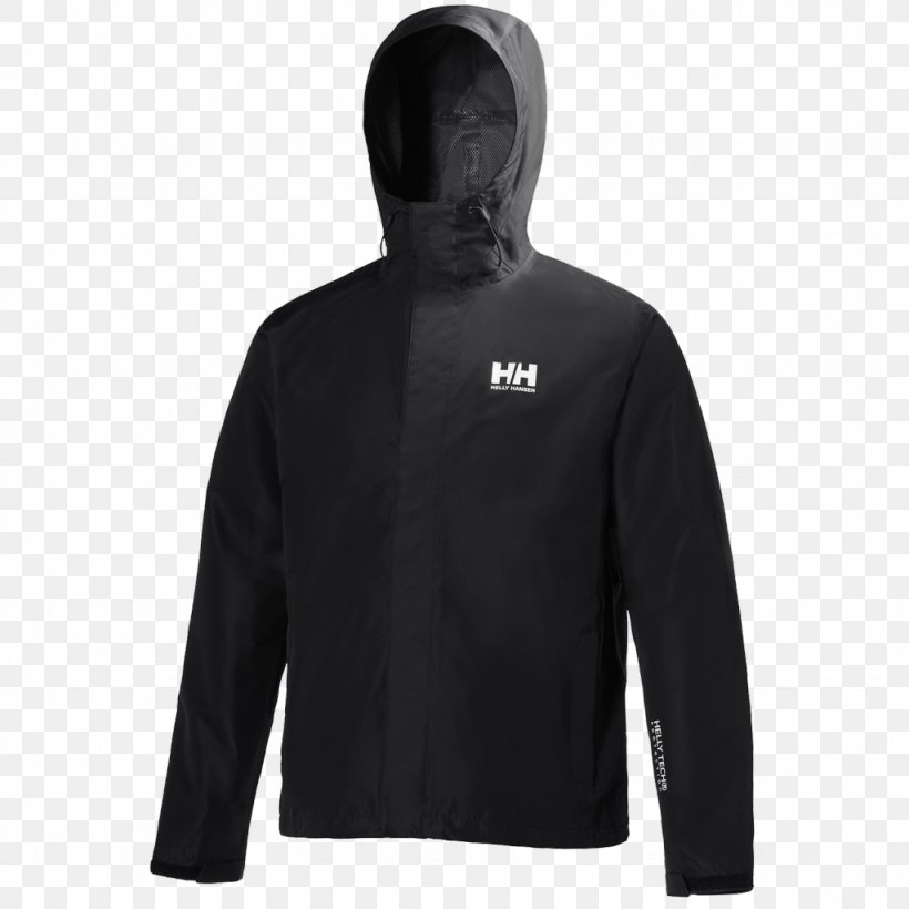 Jacket Helly Hansen Raincoat Hoodie Clothing, PNG, 1024x1024px, Jacket, Black, Clothing, Coat, Fleece Jacket Download Free