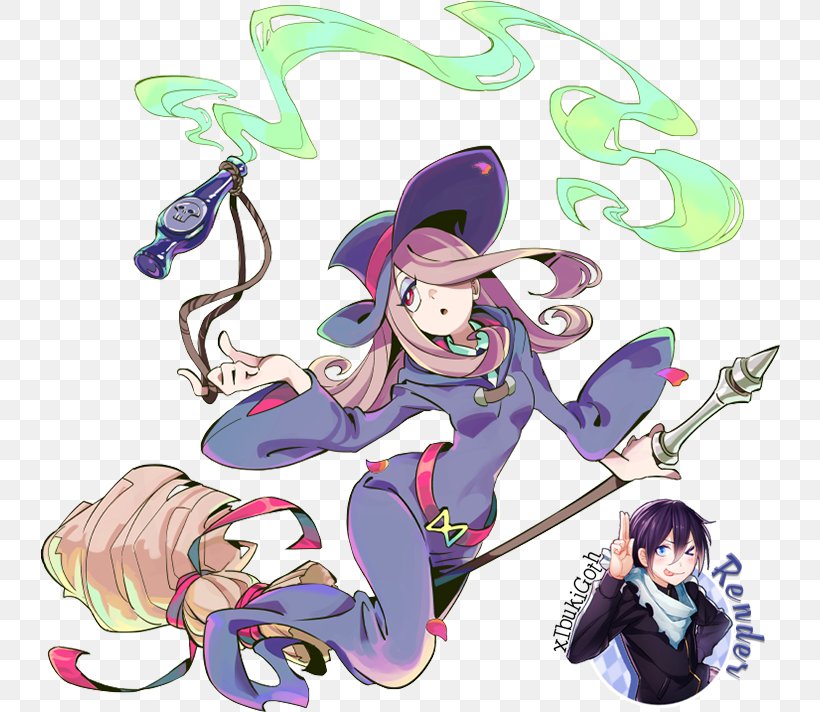 Sucy Manbavaran Diana Cavendish Little Witch Academia Image Witchcraft, PNG, 740x712px, Watercolor, Cartoon, Flower, Frame, Heart Download Free