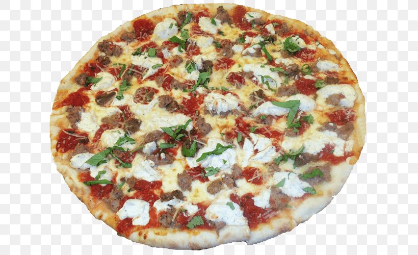 California-style Pizza Sicilian Pizza Italian Cuisine Gourmet, PNG, 640x500px, Californiastyle Pizza, California Style Pizza, Cheese, Cuisine, Dish Download Free