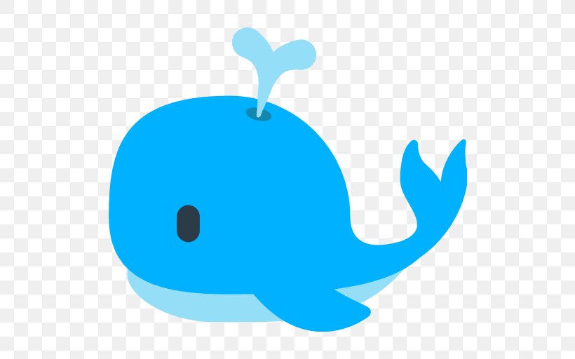 Emoji Baleen Whale SMS Sticker, PNG, 512x512px, Emoji, Azure, Baleen Whale, Blue, Cetacea Download Free