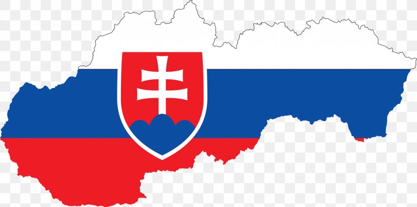 Flag Of Slovakia Map Flag Of Bulgaria, PNG, 2276x1132px, Slovakia, Area, Blue, Europe, Flag Download Free