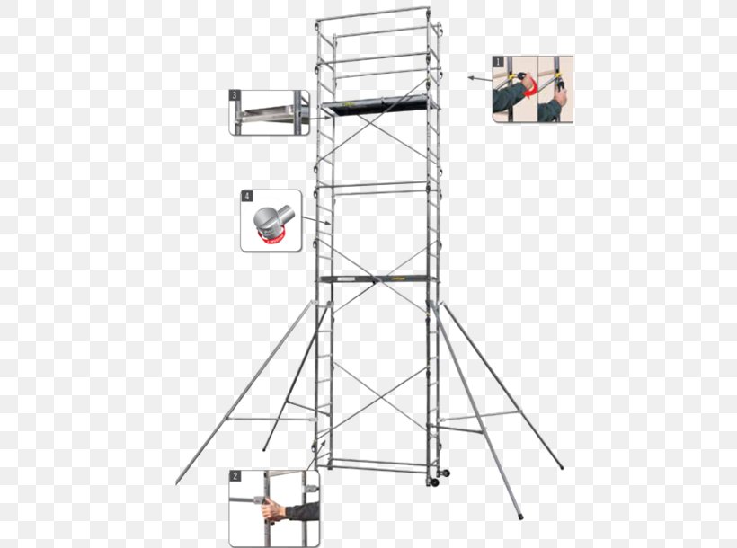 Scaffolding Labor Ladder Aluminium Metal, PNG, 457x610px, Scaffolding, Aluminium, Baustelle, Diy Store, Height Download Free