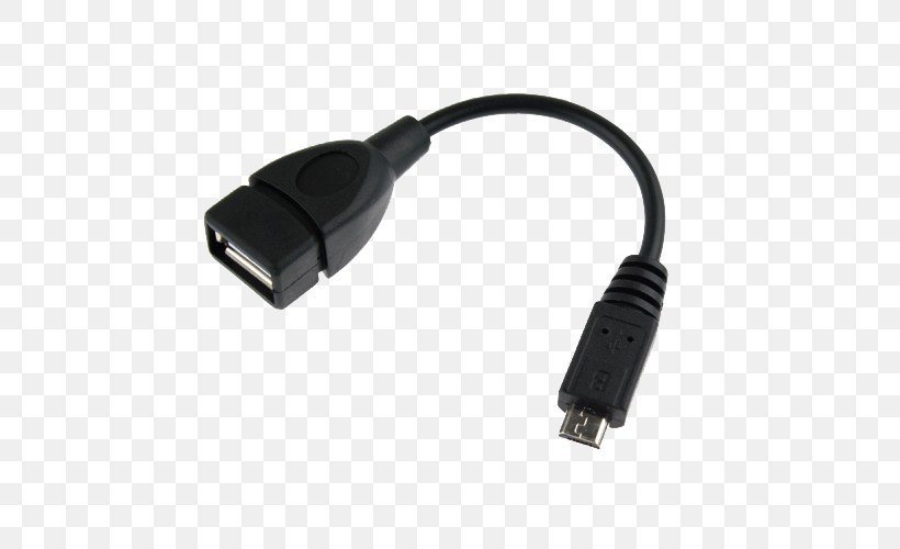 USB On-The-Go Micro-USB Adapter Samsung Galaxy, PNG, 500x500px, Usb Onthego, Ac Adapter, Adapter, Android, Cable Download Free