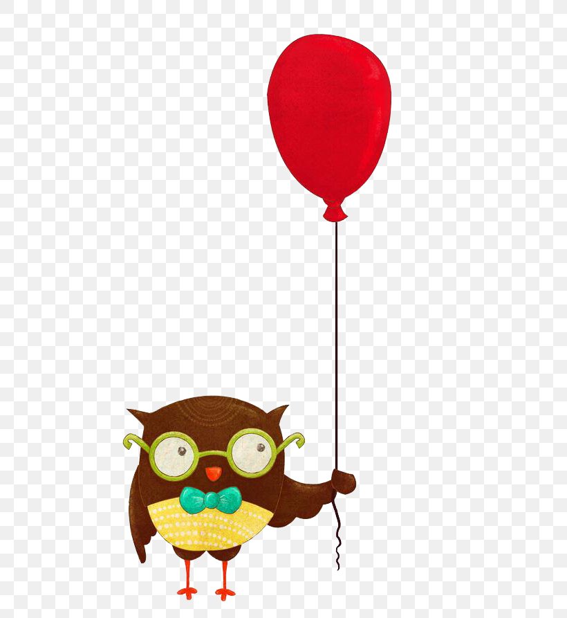Owl Drawing Illustration, PNG, 674x893px, Owl, Balloon, Barn Owl, Bird, Birthday Download Free