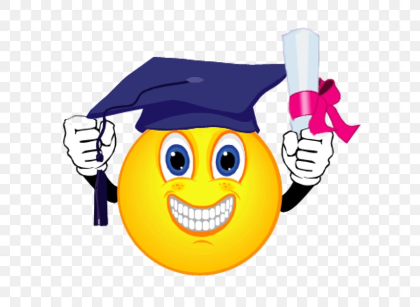Smiley Emoticon Graduation Ceremony Clip Art, PNG, 600x600px, Smiley, Emoji, Emoticon, Graduation Ceremony, Happiness Download Free