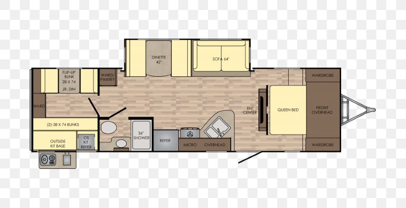 Campervans Caravan Floor Plan Camping World Trailer, PNG, 700x420px, Campervans, Architectural Engineering, Architecture, Area, Camping Download Free