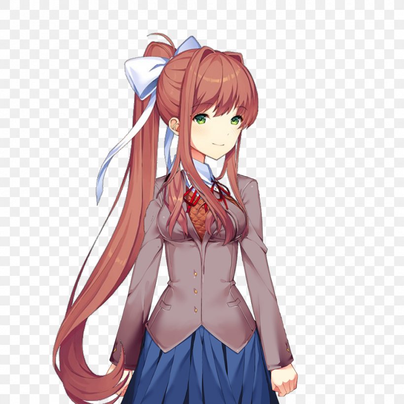 Doki Doki Literature Club! Sprite Video Game YouTube, PNG, 960x960px, Watercolor, Cartoon, Flower, Frame, Heart Download Free