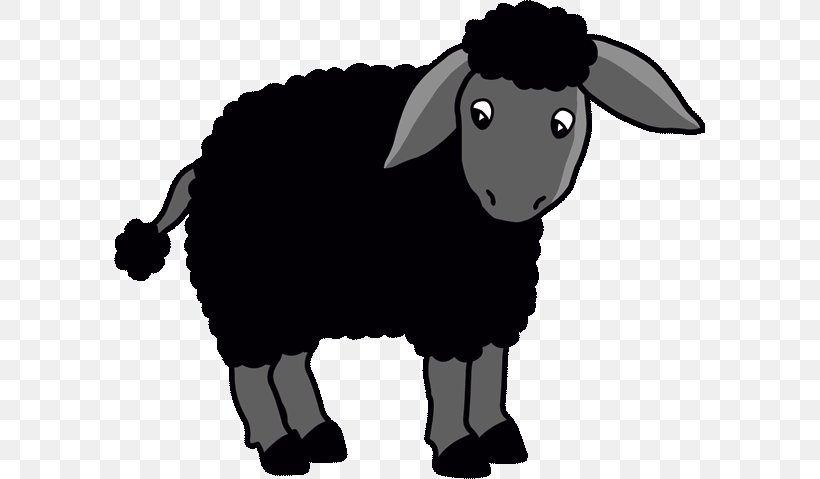 Black Sheep Goat Coloring Book Child, PNG, 591x479px, Sheep, Black, Black And White, Black Sheep, Cartoon Download Free