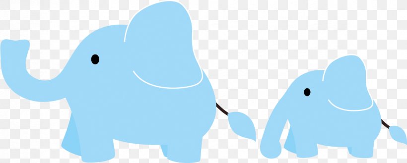 Cartoon Elephant Parent And Child Clipart., PNG, 1186x476px, Indian Elephant, African Elephant, Blue, Canidae, Carnivoran Download Free