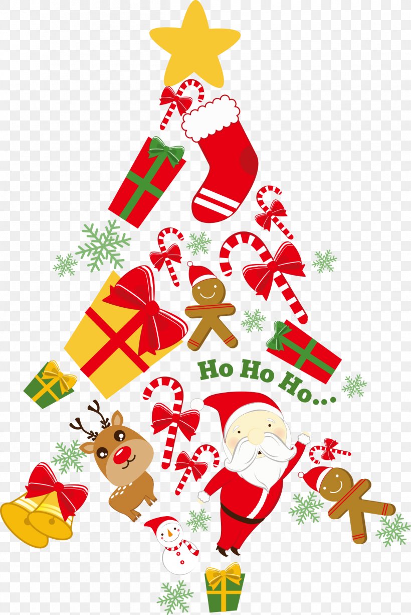 Christmas Tree Paper Santa Claus Christmas Card, PNG, 1261x1885px, Christmas, Art, Branch, Christmas Decoration, Christmas Gift Download Free