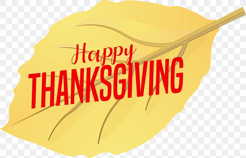 Logo Yellow Meter, PNG, 3000x1932px, Happy Thanksgiving, Logo, Meter, Paint, Watercolor Download Free