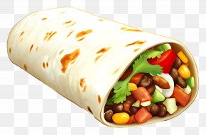 National Burrito Day - Delicious Burrito With Vegetables PNG