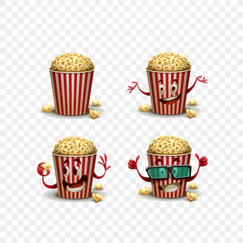 Popcorn Cartoon Illustration, PNG, 2362x2362px, Popcorn, Animation, Baking Cup, Cartoon, Cinema Download Free
