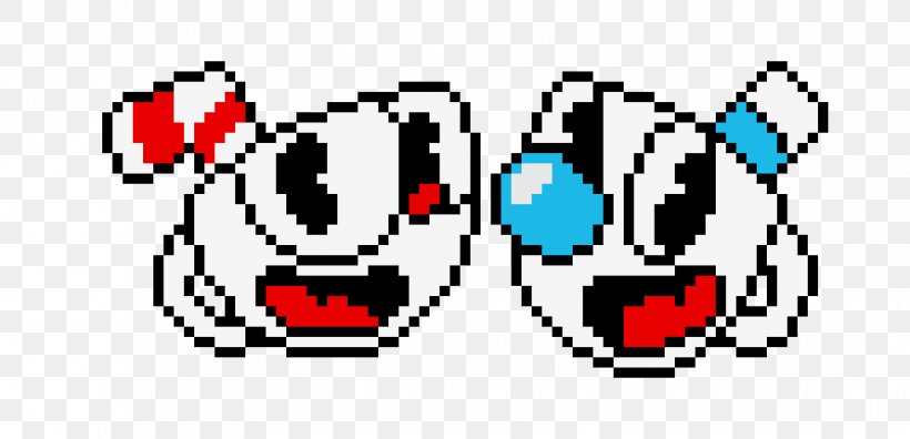 Cuphead Minecraft Bendy And The Ink Machine Pixel Art Video Games, PNG, 890x430px, Watercolor, Cartoon, Flower, Frame, Heart Download Free