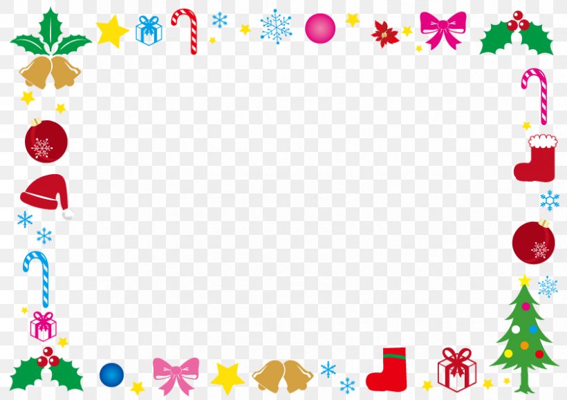 Cute Christmas Frame, PNG, 842x595px, Borders And Frames, Area, Art, Border, Christmas Download Free