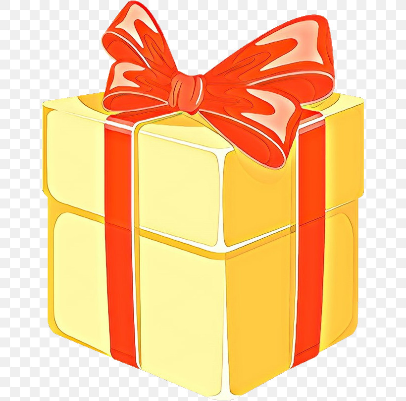 Orange, PNG, 650x808px, Yellow, Box, Gift Wrapping, Orange, Present Download Free