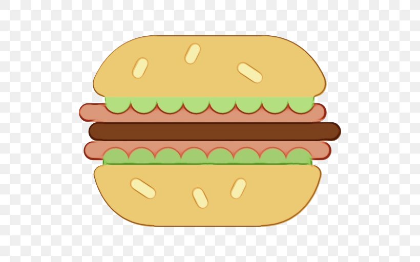 Junk Food Cartoon, PNG, 512x512px, Watercolor, American Food, Baked Goods, Bun, Cheeseburger Download Free