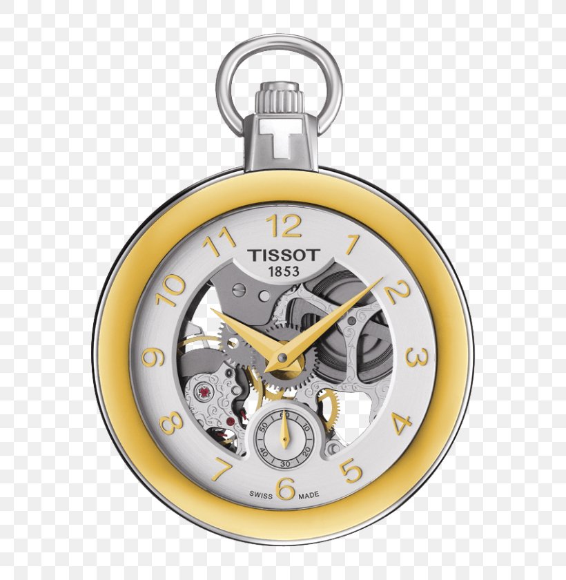 Tissot Pocket Watch Skeleton Watch, PNG, 654x840px, Tissot, Clock, Gold, Home Accessories, Jewellery Download Free