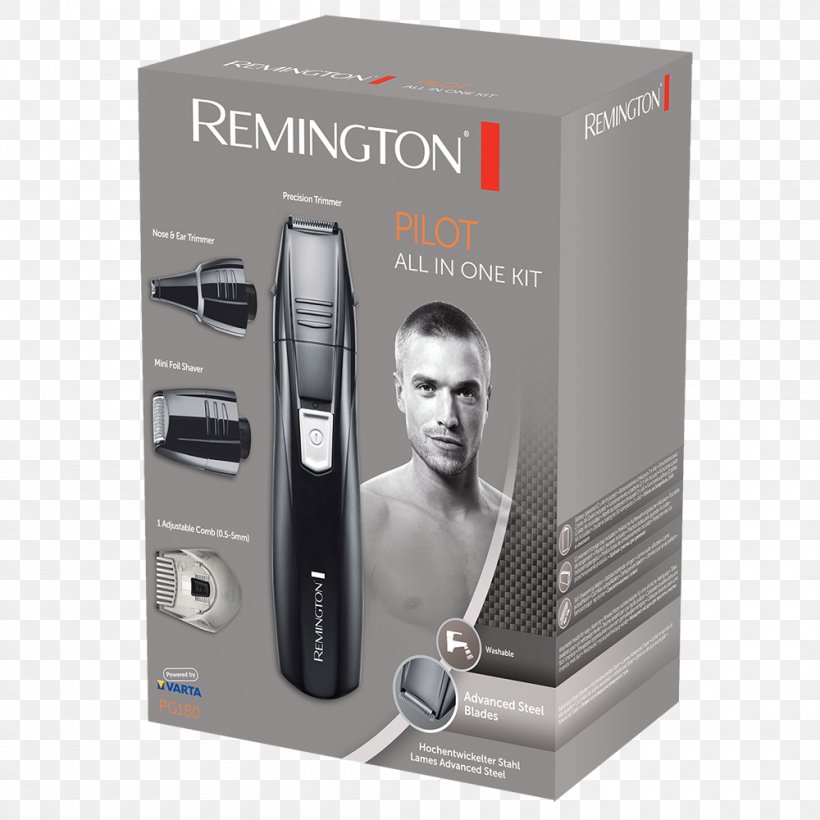 Hair Clipper Remington Products Comb Remington PG6030 Remington Grooming Kit Pilot PG180, PNG, 1000x1000px, Hair Clipper, Beard, Blade, Body Hair, Comb Download Free