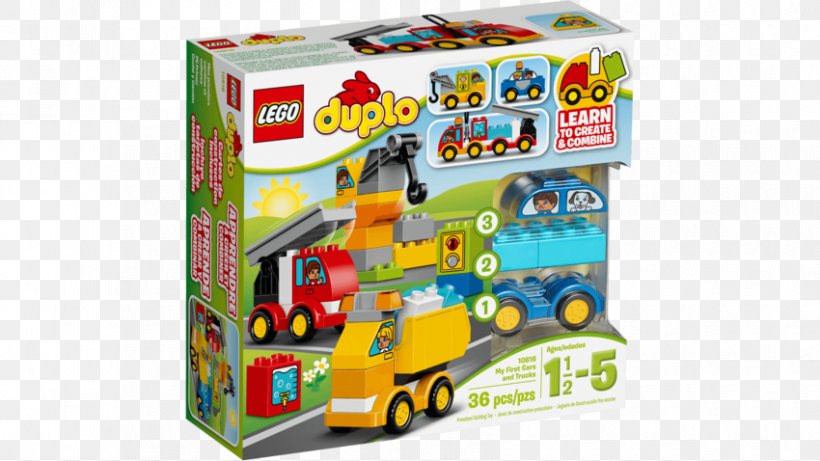 LEGO 10816 DUPLO My First Cars And Trucks Lego Duplo Toy, PNG, 850x478px, Car, Lego, Lego 10580 Duplo Deluxe Box Of Fun, Lego 60107 City Fire Ladder Truck, Lego City Download Free