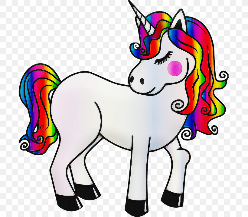 Unicorn, PNG, 693x720px, Mane, Animal Figure, Cartoon, Coloring Book, Horse Download Free