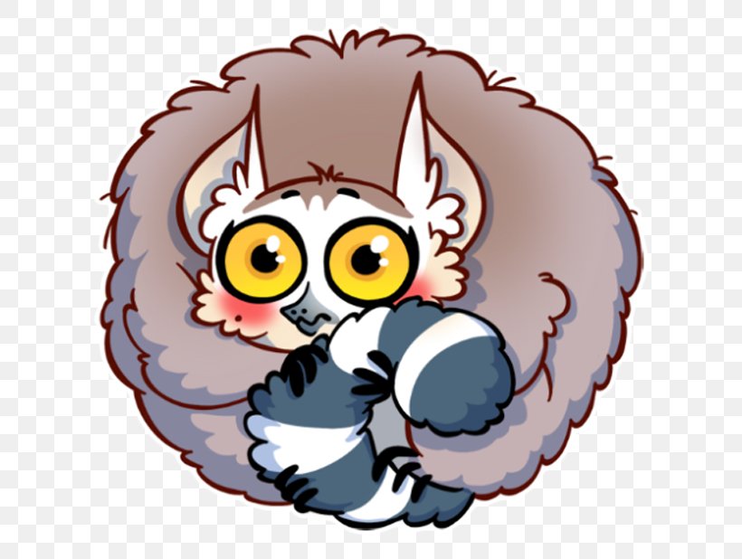 Lemur Sticker Telegram Mac App Store Clip Art, PNG, 618x618px, Lemur, App Store, Carnivoran, Cartoon, Cat Download Free