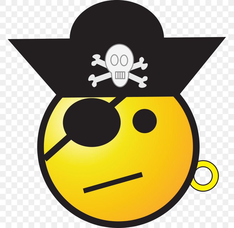 T-shirt Emoticon Smiley Piracy Clip Art, PNG, 767x800px, Tshirt, Crying, Emoji, Emoticon, Eyepatch Download Free