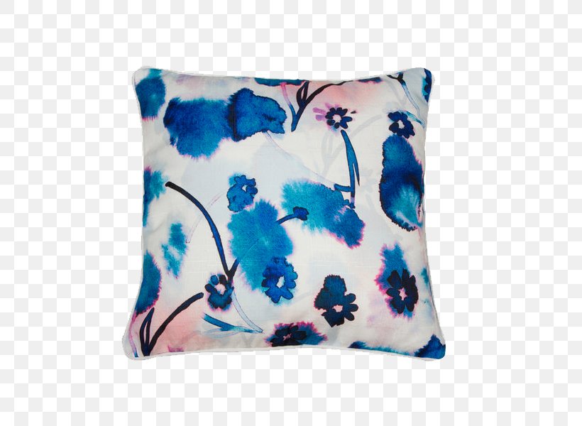 Cushion Throw Pillows Furniture In Bloom, PNG, 600x600px, Cushion, Bed, Blue, Cotton, Couch Download Free