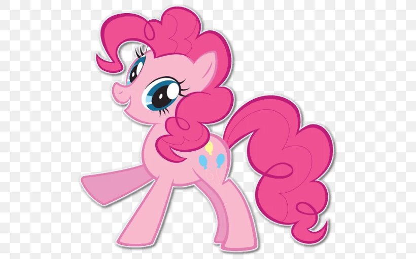 Pinkie Pie My Pretty Pony Rarity Twilight Sparkle, PNG, 512x512px, Watercolor, Cartoon, Flower, Frame, Heart Download Free