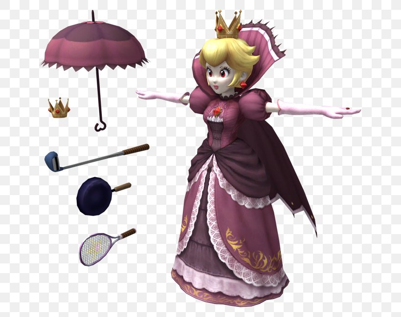 Super Smash Bros. Brawl Project M Princess Peach Mario, PNG, 750x650px, Super Smash Bros Brawl, Character, Costume, Doll, Fictional Character Download Free