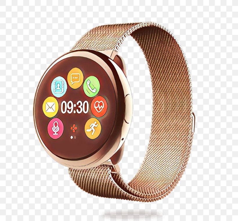 Heart Background, PNG, 760x760px, Smartwatch, Analog Watch, Beige, Brown, Heart Rate Monitor Download Free