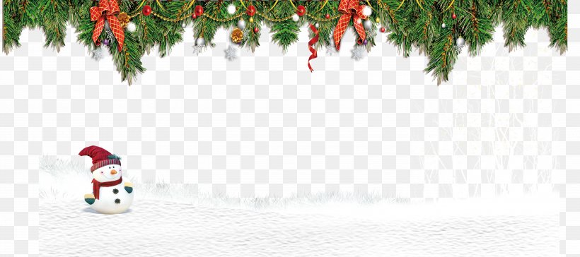 Christmas Tree Santa Claus Snowman, PNG, 5315x2362px, Christmas Tree, Branch, Christmas, Christmas Decoration, Christmas Ornament Download Free