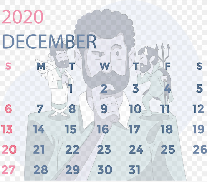 December 2020 Printable Calendar December 2020 Calendar, PNG, 3000x2645px, December 2020 Printable Calendar, Biology, Calendar System, December 2020 Calendar, January Download Free
