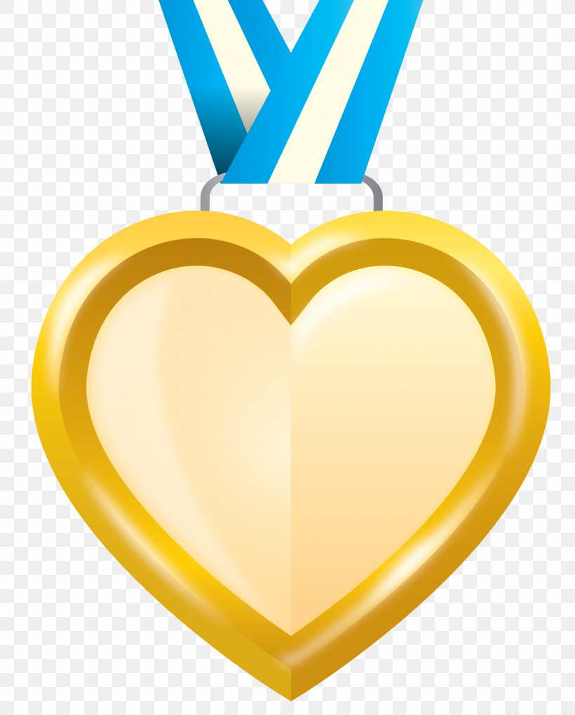 Heart Gold Medal Badge, PNG, 2409x2999px, Heart Gold Medal Badge, Jewellery, M095, Yellow Download Free