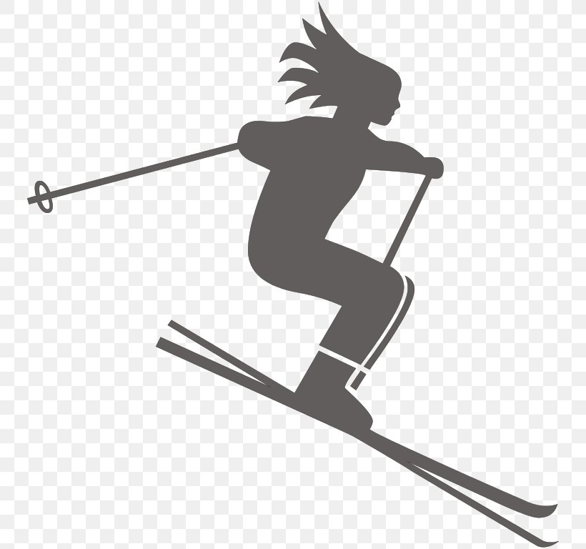 Alpine Skiing Cross-country Skiing Downhill, PNG, 768x768px, Skiing, Alpine Skiing, Arm, Art, Black And White Download Free