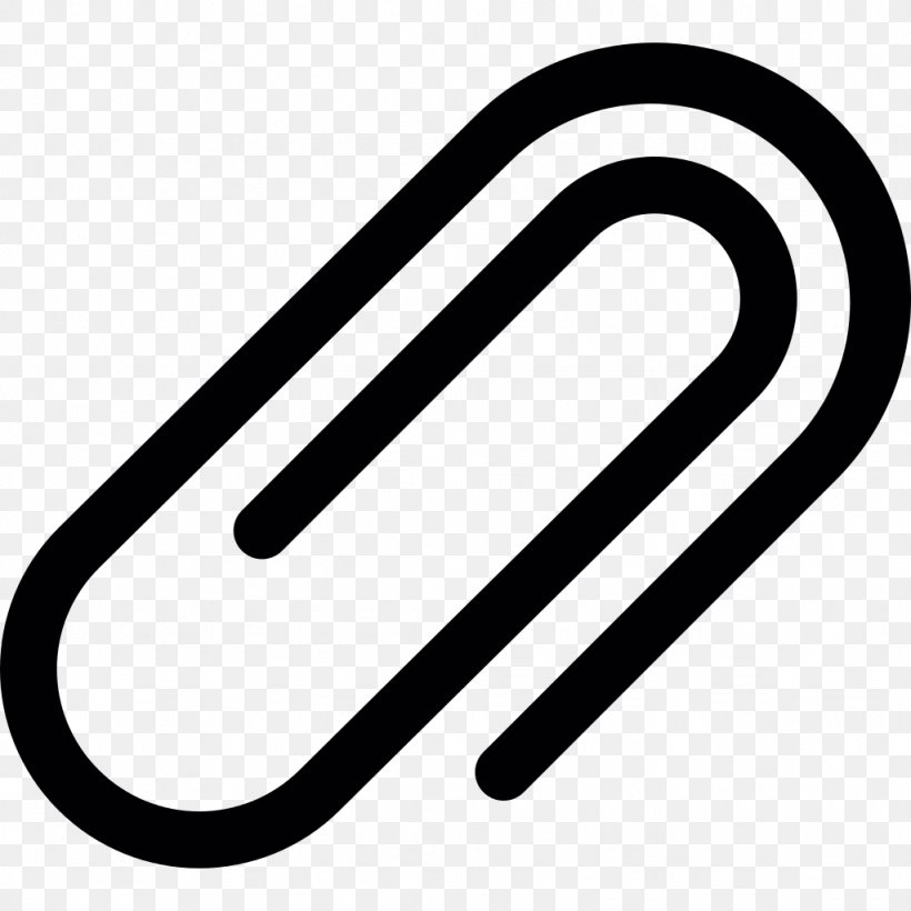 Email Attachment Paper Clip, PNG, 1024x1024px, Email Attachment, Black And White, Brand, Logo, Number Download Free