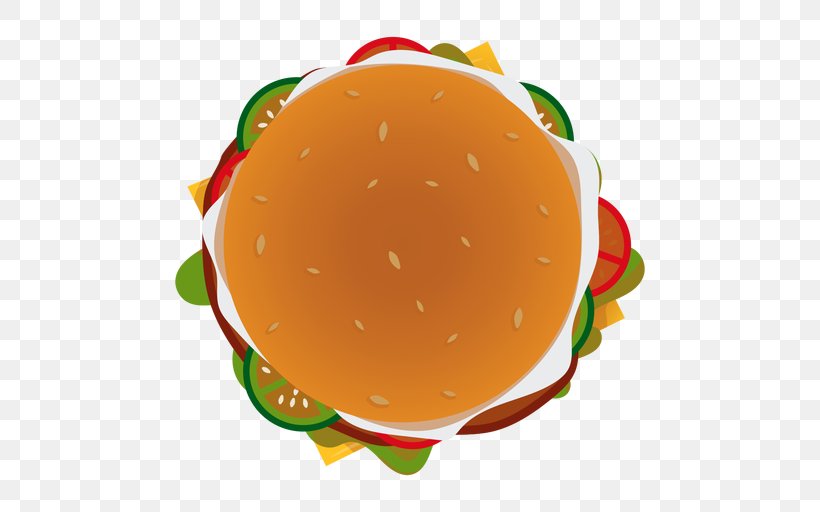 Hamburger Vector Graphics Clip Art Illustration, PNG, 512x512px, Hamburger, Cheeseburger, Dish, Fast Food, Food Download Free