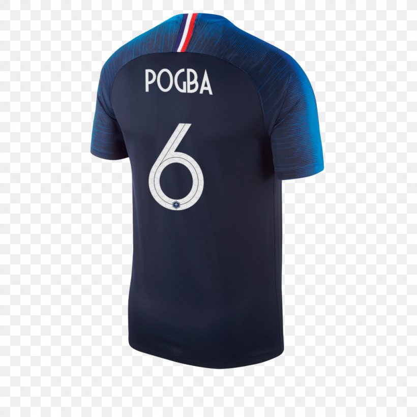 2018 World Cup France National Football Team T-shirt Jersey, PNG, 1024x1024px, 2018 World Cup, Active Shirt, Antoine Griezmann, Blue, Electric Blue Download Free