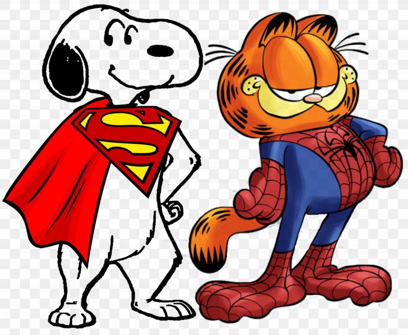 Odie Spider-Man Snoopy Garfield Comics, PNG, 5368x4408px, Odie, Animated Cartoon, Art, Caricature, Cartoon Download Free