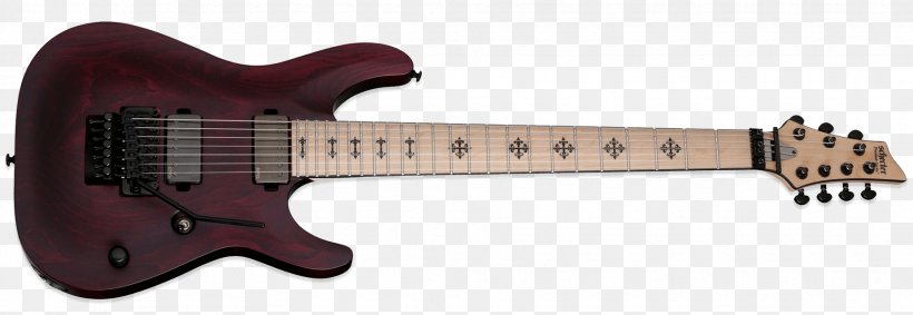 Seven-string Guitar Schecter Guitar Research Floyd Rose Electric Guitar, PNG, 1850x640px, Sevenstring Guitar, Acoustic Electric Guitar, Bass Guitar, Electric Guitar, Electronic Musical Instrument Download Free