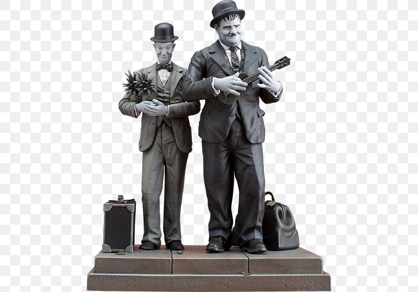 Statue Laurel And Hardy Figurine Film Comedian, PNG, 480x572px, Statue, Action Toy Figures, Bronze Sculpture, Classical Sculpture, Comedian Download Free