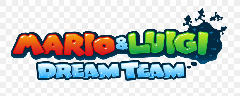 Mario & Luigi: Dream Team Mario & Luigi: Superstar Saga Mario Bros., PNG, 2679x1075px, Mario Luigi Dream Team, Area, Brand, Logo, Luigi Download Free