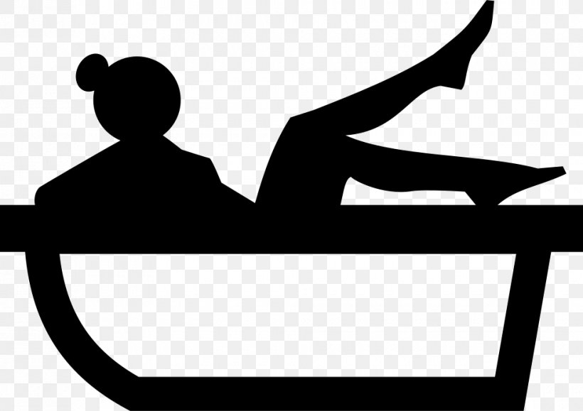 Bathtub Акрил Hydro Massage Shower Silhouette, PNG, 980x692px, Bathtub, Artwork, Black, Black And White, Communication Download Free