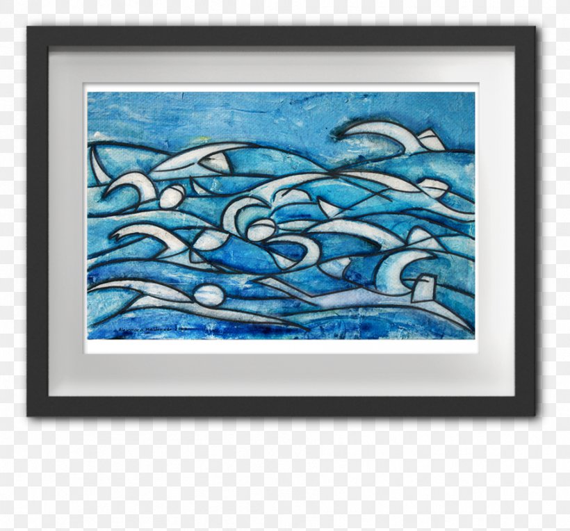 Framed Visual Arts Painting Canvas Print, PNG, 907x846px, Framed, Aqua, Art, Azure, Canvas Download Free