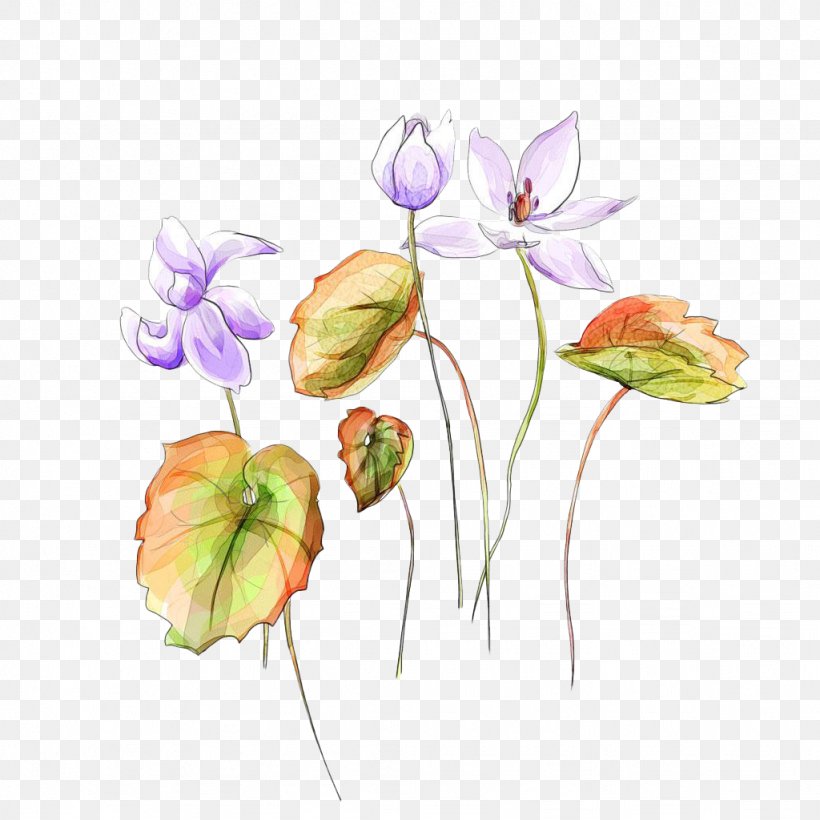 Watercolor Painting Floral Design, PNG, 1024x1024px, Watercolor Painting, Bud, Cut Flowers, Flora, Floral Design Download Free